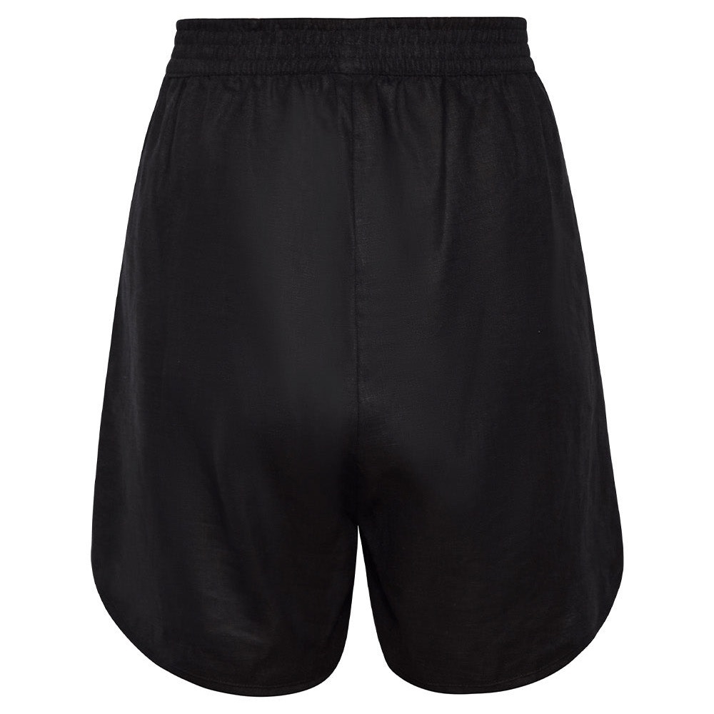 Vetchy 100% Linen Shorts – Black with Multicolored Accents 🖤🌈 - Picture 2 of 7